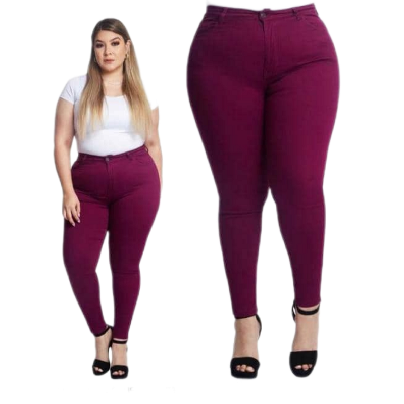 Pantalón Most wanted Mod. 10136-36471-PUR Purpura Skinny Ankle Tallas Grandes