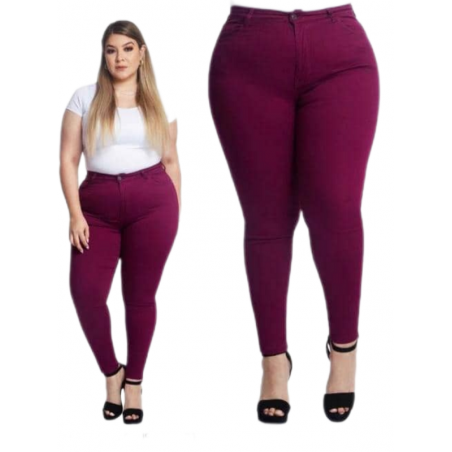 Pantalón Most wanted Mod. 10136-36471-PUR Purpura Skinny Ankle Tallas Grandes