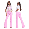 Jeans Most wanted Mod. 10153-41168-PK4 Rosado Flared de Campanas