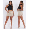 Falda-Short Most wanted Mod. 10124-44757 en Color Beige