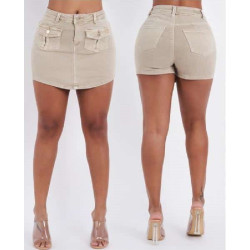 Falda-Short Most wanted Mod. 10124-44757 en Color Beige