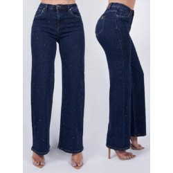 Jeans Pop Sugar Mod. 05149-47131 Wide LEG Bota ancha Adorno