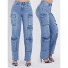 Jeans Pop Sugar Mod. 05149-47911 Straight Cargo de Bolsillos